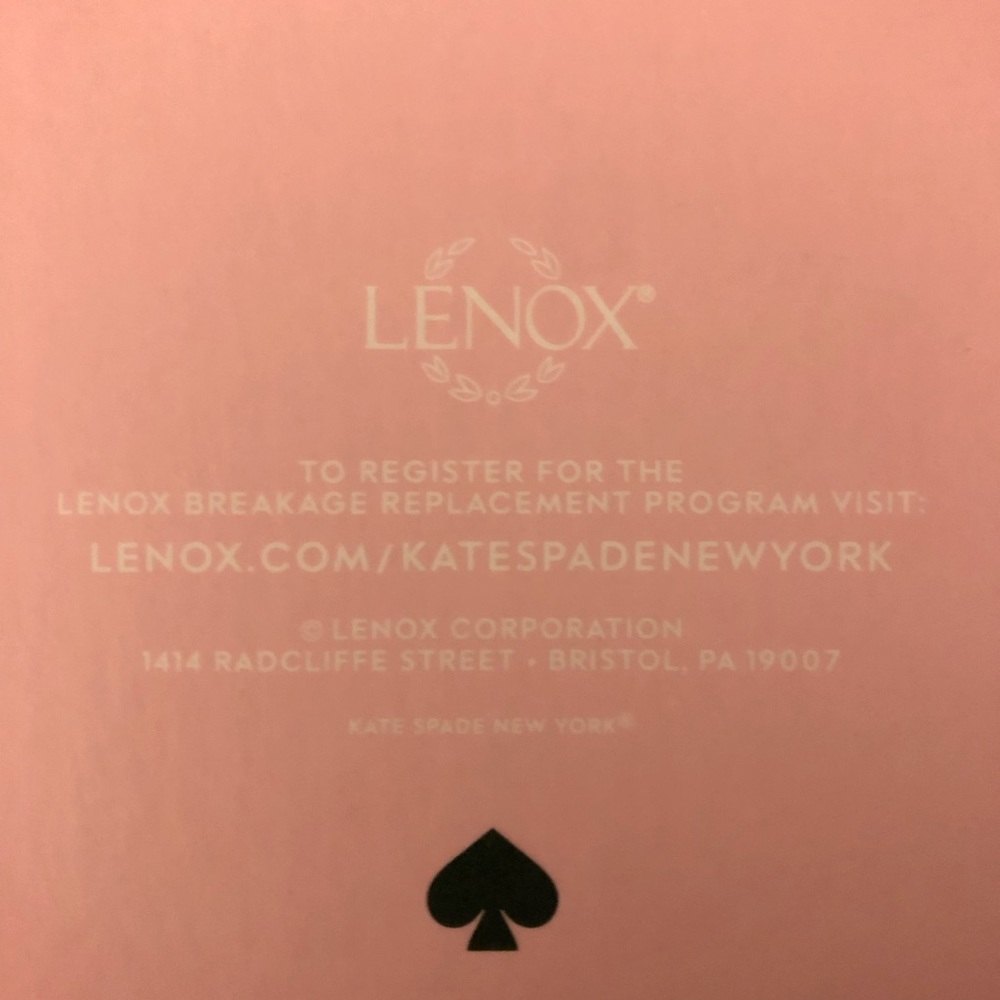 Kate Spade New York x Lenox Spade Clover 2 Piece Coupe Glass Set 1.25 LB Clear - Picture 5 of 7